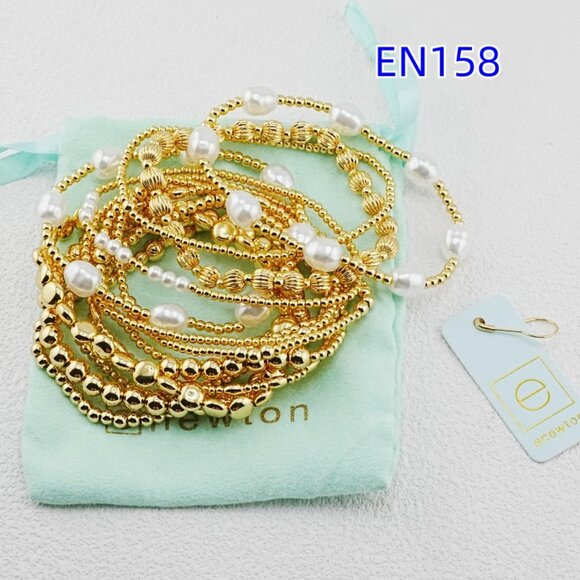 Enewton Gold Beads & White Pearl Bracelet Set - Picture 5 of 7